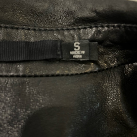 Blk Dnm WKL201 LEATHER JACKET 1,Small Black REG - Picture 6 of 9